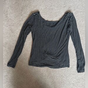 Carly Jean Los Angeles Striped Long Sleeve Top